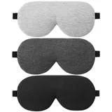 Alaska Bear Cotton and Bamboo Sleep Masks, Pack of Three