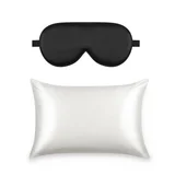Alaska Bear Silk Mask and Queen Pillowcase Set